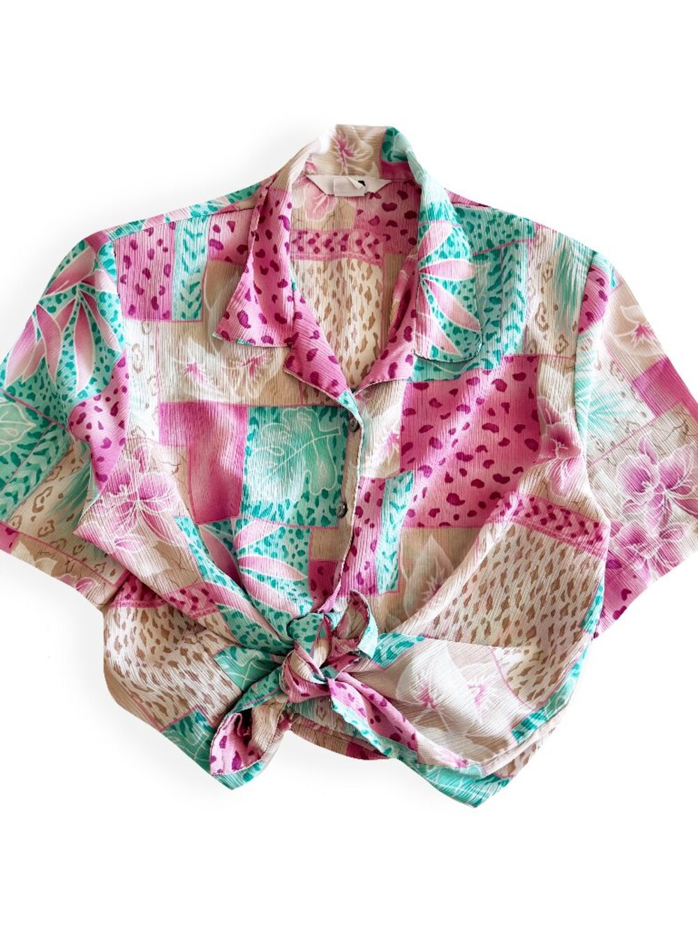 Vintage Alia, Tropical Button Up Shirt